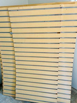 FOR SALE: 9 Slatwall Display Panels