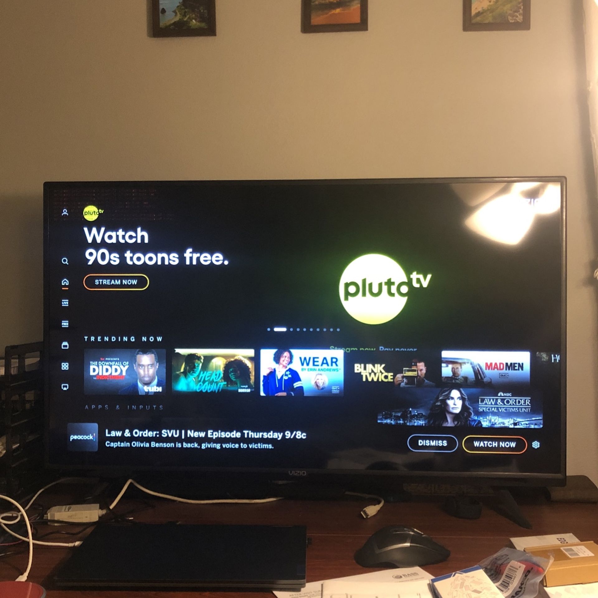Vizio 40 Inch TV with Remote