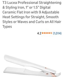 T3 Lucea Professional Straightening & Styling Iron, 1.5” Digital Ceramic Flat Iron