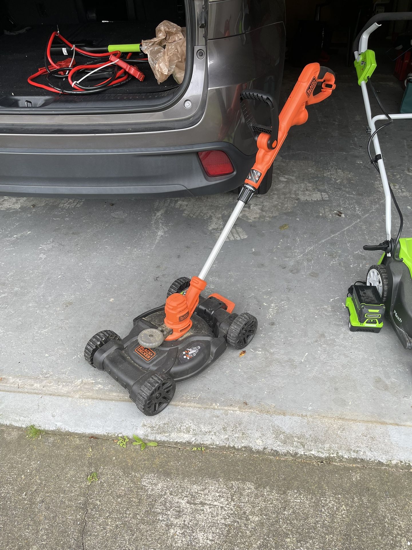 Electric Lawn Mower/ Trimmer Combo