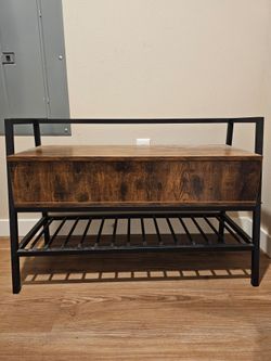 Lift-top Shoe Rack and storage bench