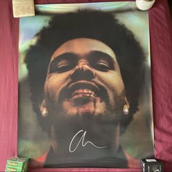 The Weeknd After Hours Signed Autograph Holographic Poster 