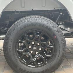Set Of 4 Brand New Goodyear Wrangler Tires w/ Black Wheels