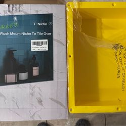 New shower niche ready for tile