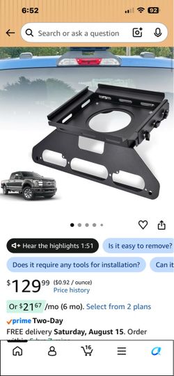 Starlink mini truck mount