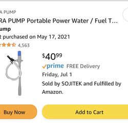 Water Fuel Pump 