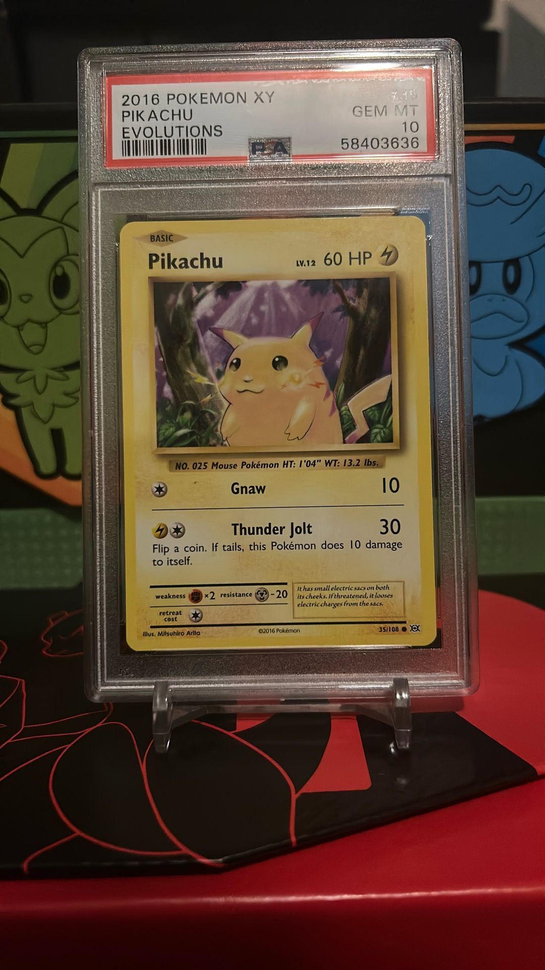 pokemon card 35 108 Pikachu 2016 Pokmon XY Evolutions 35/108 (PSA or BGS Graded) - 2016