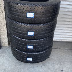 4 Used Tires LT 275/65R20 Michelin . Free Mount And High Speed Balance Included 