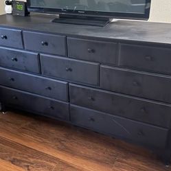 All Black Dresser With All Knobs
