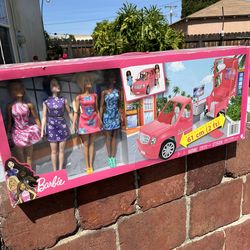 1631757  “New” Barbie Limousine w/4 Dolls For $80