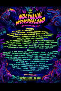 TWO NOCTURNAL WONDERLAND WRISTBANDS 2026