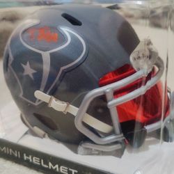 Tank Dell Signed Mini Helmet With COA!