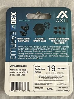 AXIL X30 LT Earplugs