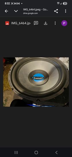 $50 BLAUPUNKT 12 INCH SUBWOOFER