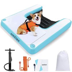 Inflatable Dog Boat Ramp Inflatable Dog Step Up To 30lb (New)