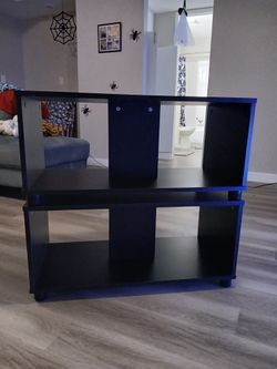 Mainstay Black TV Stand Fits Up To 70"