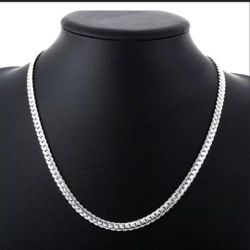 24" 5mm Miami Cuban Link Necklace Solid .925 Sterling Silver