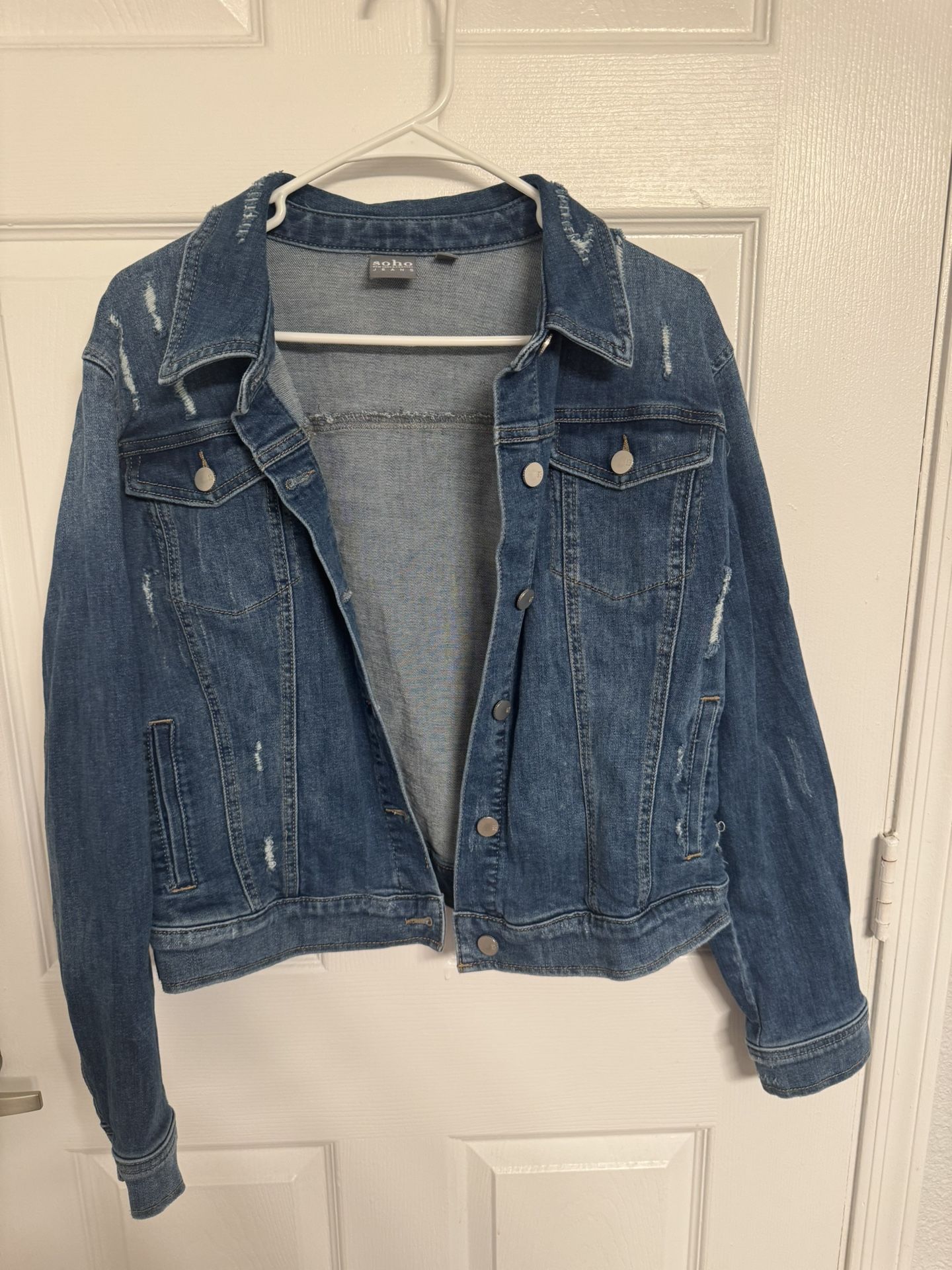 New York And Company Denim Jacket Size XL