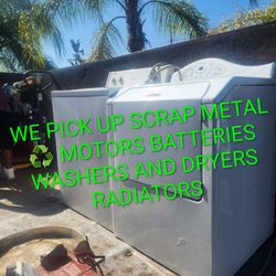 FREE SCRAP METAL WASHERS AND DRYERS  STOVES