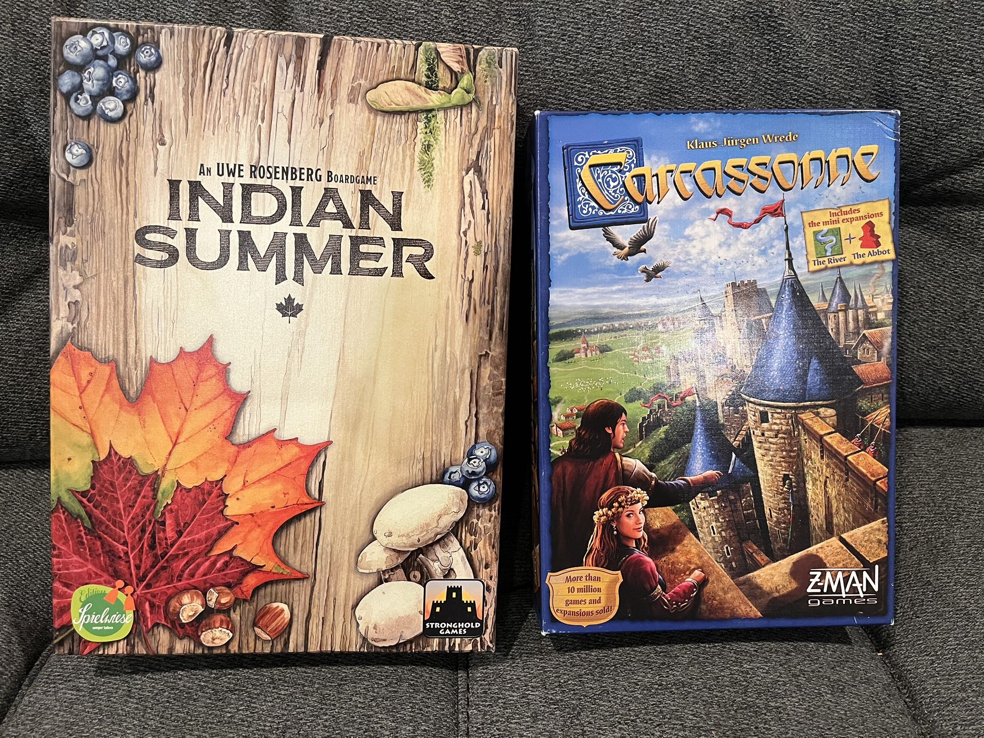 Indian Summer And Carcassonne Board Games