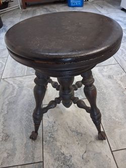 Antique piano stool