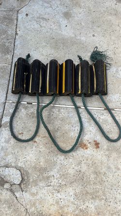 Six wheel chocks for sale