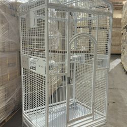 Large 28” x 22” x 63”H Open Play Top Parrot Bird Cage On Wheels 