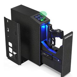 Fingerprint biometric, gun safe mounted gun lock box