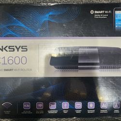 Linksys EA6400 AC1600 Dual-Band Smart Wi-Fi Router (Black) (Brand New, Sealed)