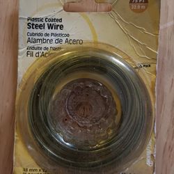 Anchor Wire Plastic Coated Steel Wire 20 Gauge 75 ft
