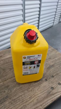 Speed Flo Diesel Can with Speed-Flo Spout, 5 Gallon Capacity , Yellow ( Gas Can )