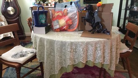 Disney’s.     Fuzzball.        Popcorn buckets.   Headless horseman and Hatbox Ghost.    (Trade)