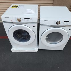 Samsung Front Load Washer And Gas Dryer 