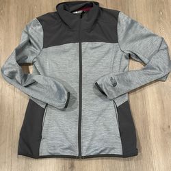 The North Face light Athletic Zip Up Jacket Women’s Medium Gray