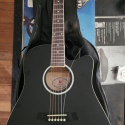 Acoustic Guitar w/ Carry Bag And Accessories
