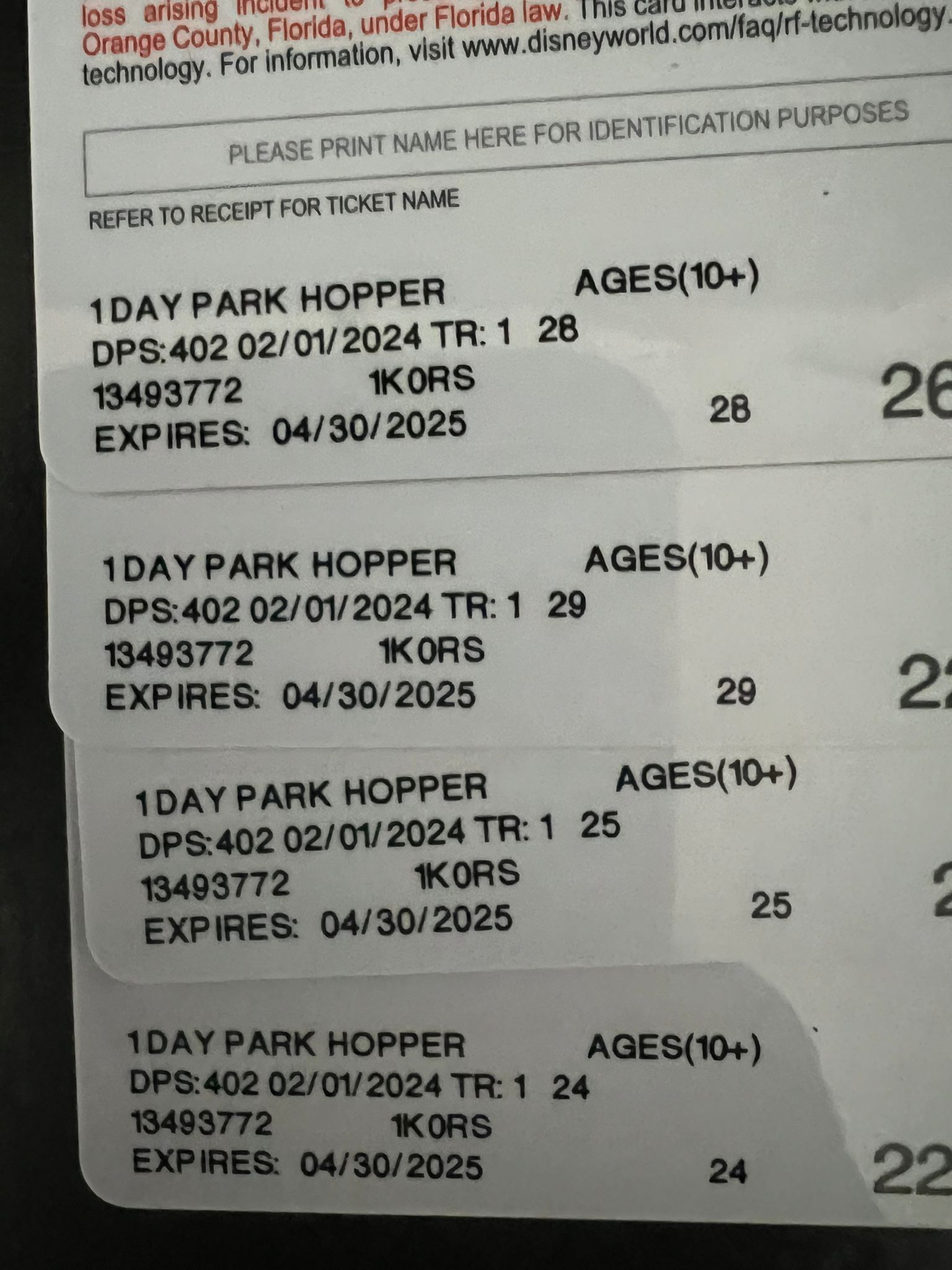 Disney Hopper Tickets 