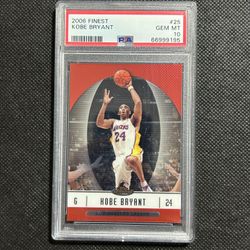 2006 Topps Finest Kobe Bryant Psa 10 Gem Mint Los Angeles Lakers HOF