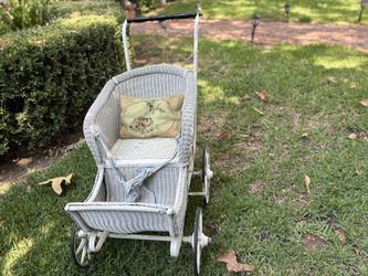 Wicker Baby Stroller