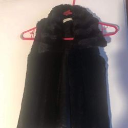 Woman’s Black Fur Vest