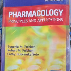 Pharmacology Principles And Applications Second Edition Study Book 10 7/8 x 8 1/2 x 1" Thick. Packed