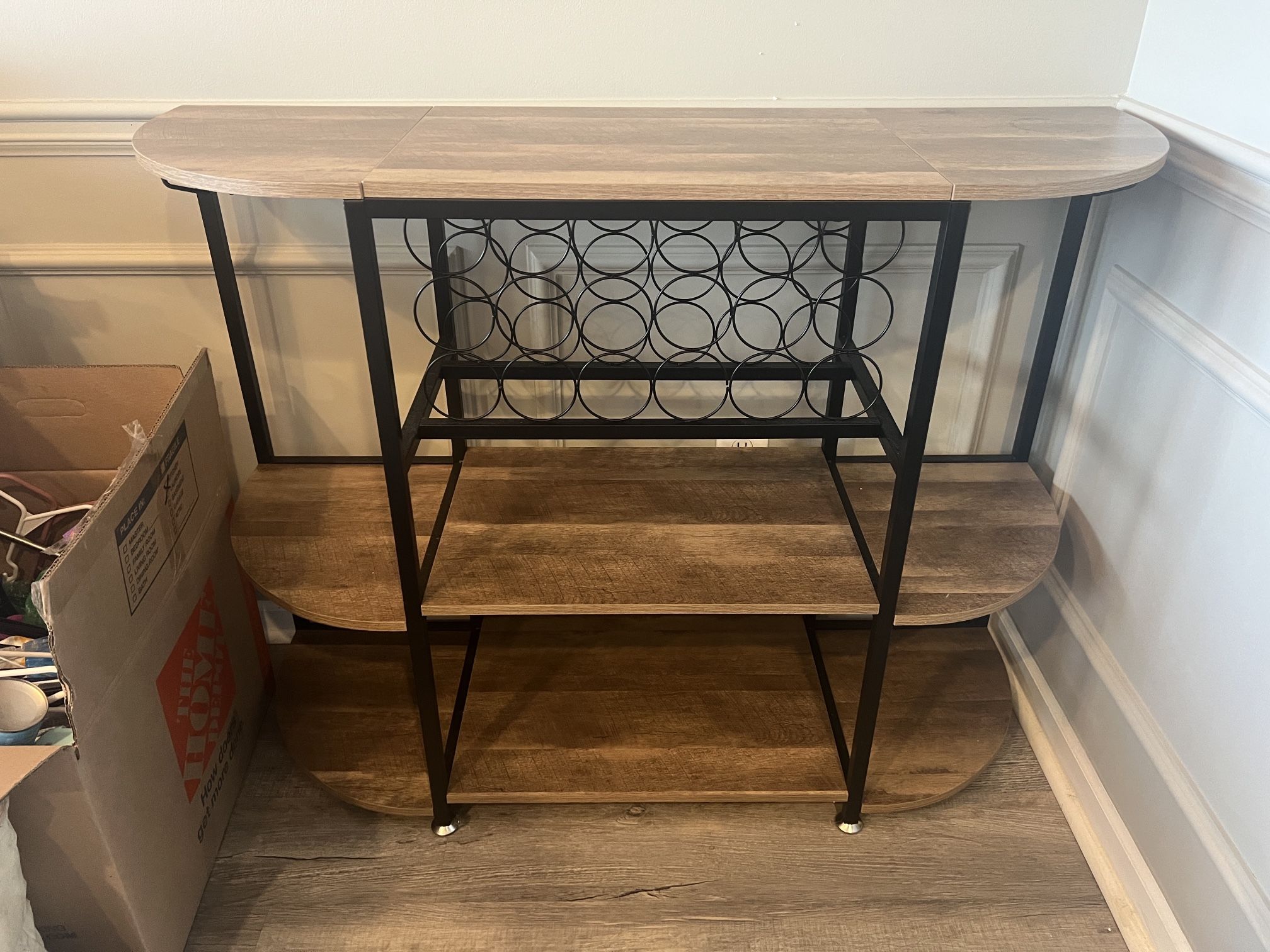 Accent Table With Wine Rack