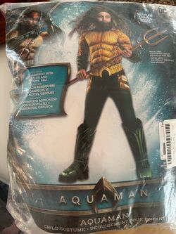 Aquaman Costume (size large 12-14)