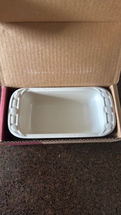 Longaberger small loaf pan ivory