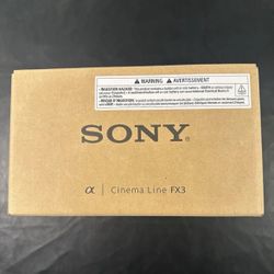 Sony FX3 cinema line full frame camera 