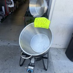 Cazo De Accero Para 60 Libras Con Vase I Quemador