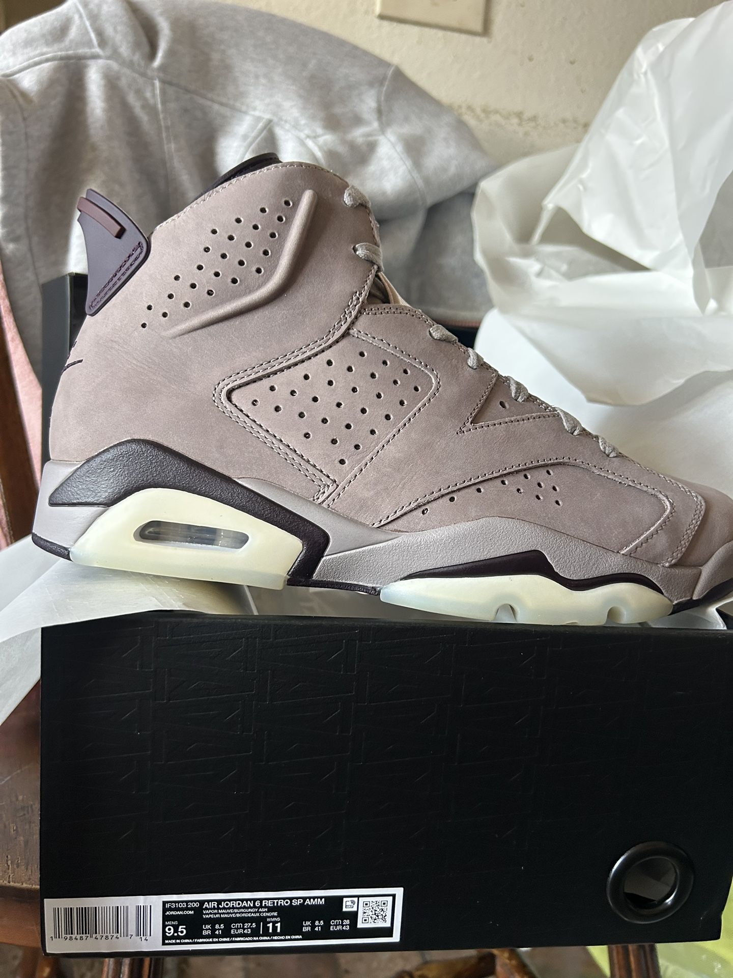Air Jordan 6 Retro A Ma Maniere Mauve 