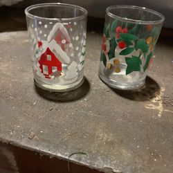 Charming Christmas Themes Votive Candle Holders