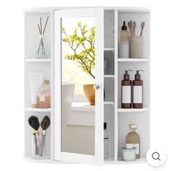 Medicine Cabinet, Bathroom Wall Cabinet with Mirror