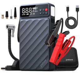New Pelsee 6000A Jump Starter with Air Compressor