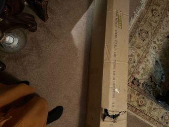 Queen beige bed in the box
